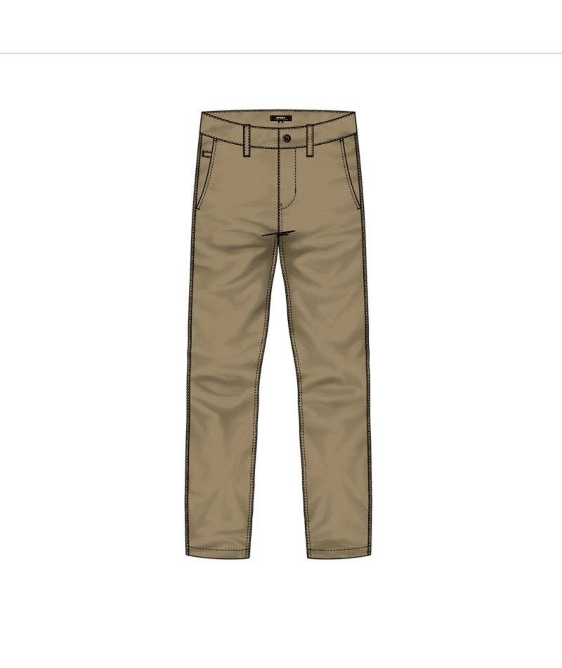 Rip Curl Classic Surf Chino Pant in DARK KHAKI