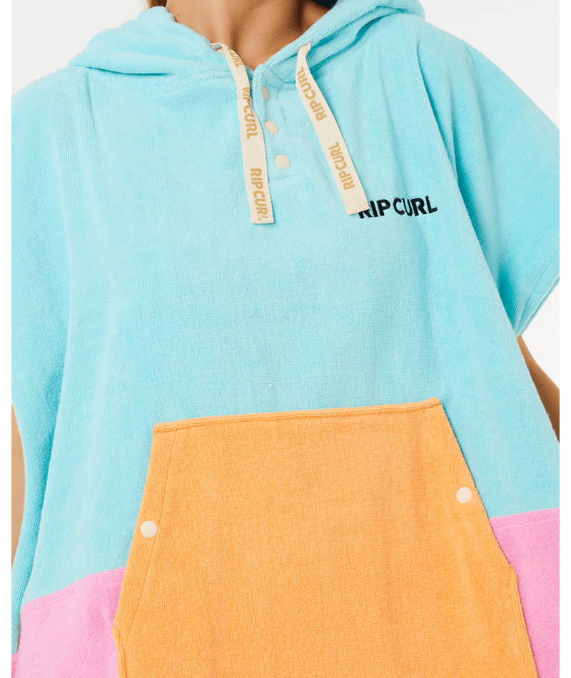 Rip Curl Premium Surf Hooded Towel in LIGHT SEA BLUE