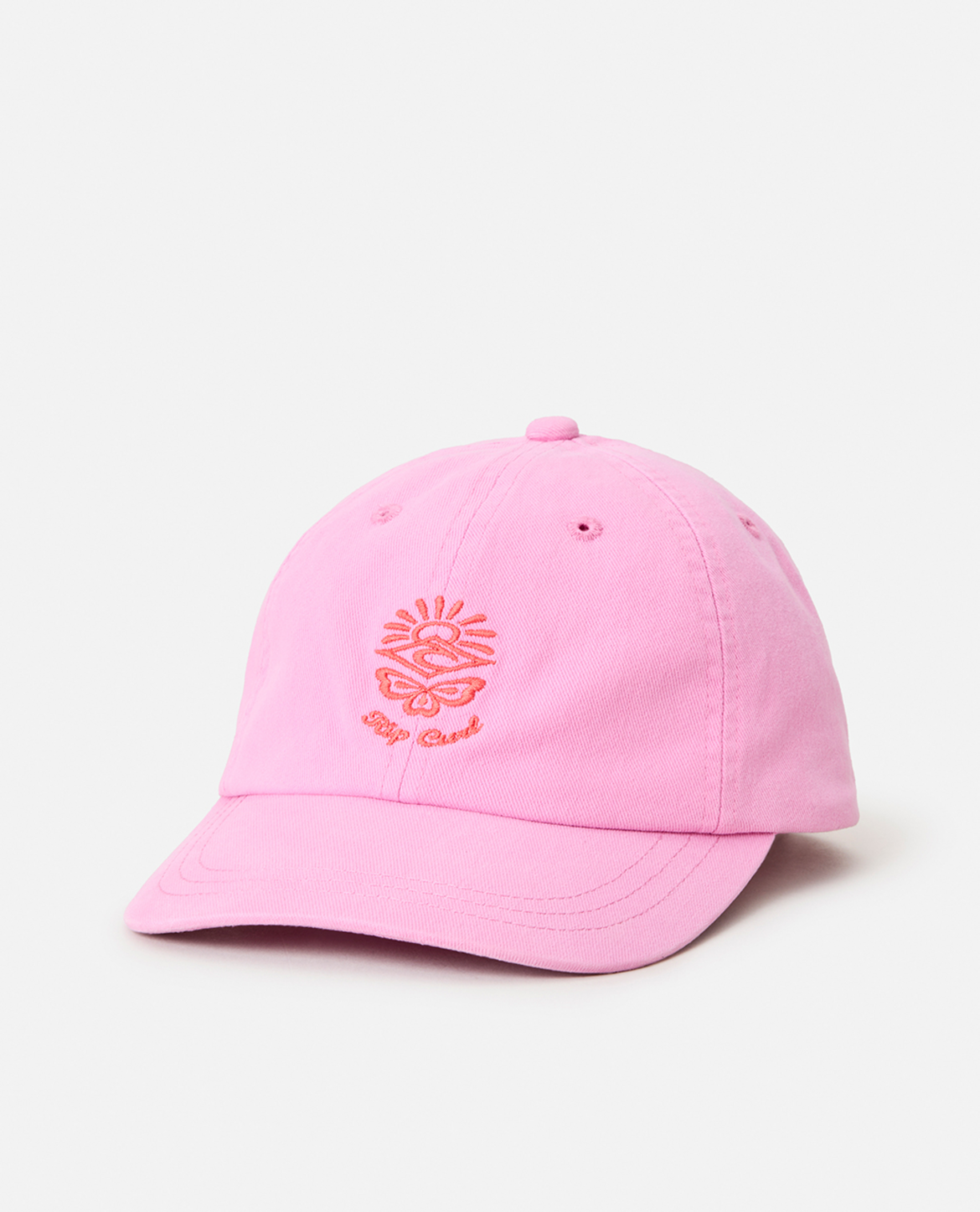 Rip Curl Washed Twill Cap-Girl in BRIGHT PINK