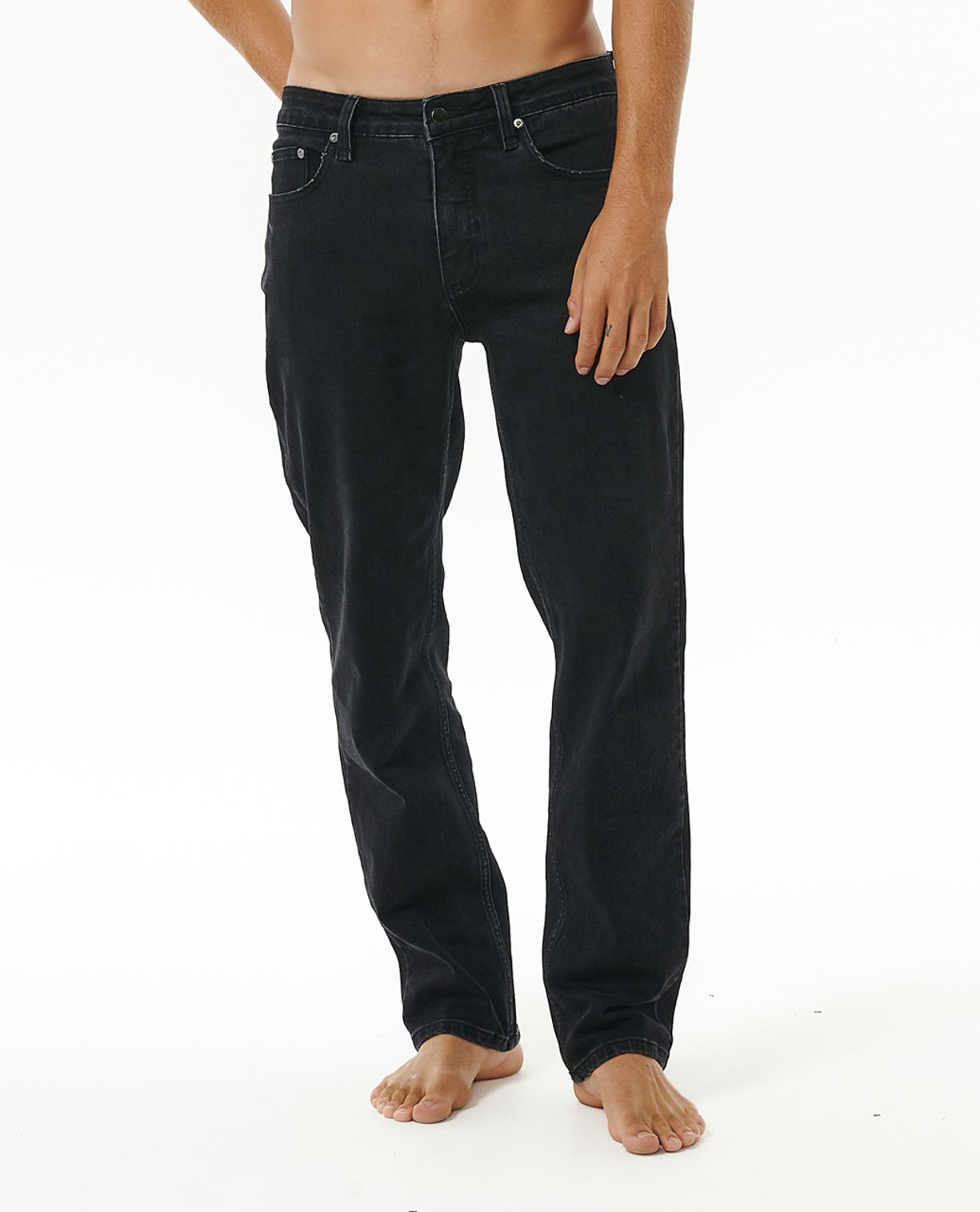 Rip Curl Classic Surf Denim Pant in WASHED BLACK