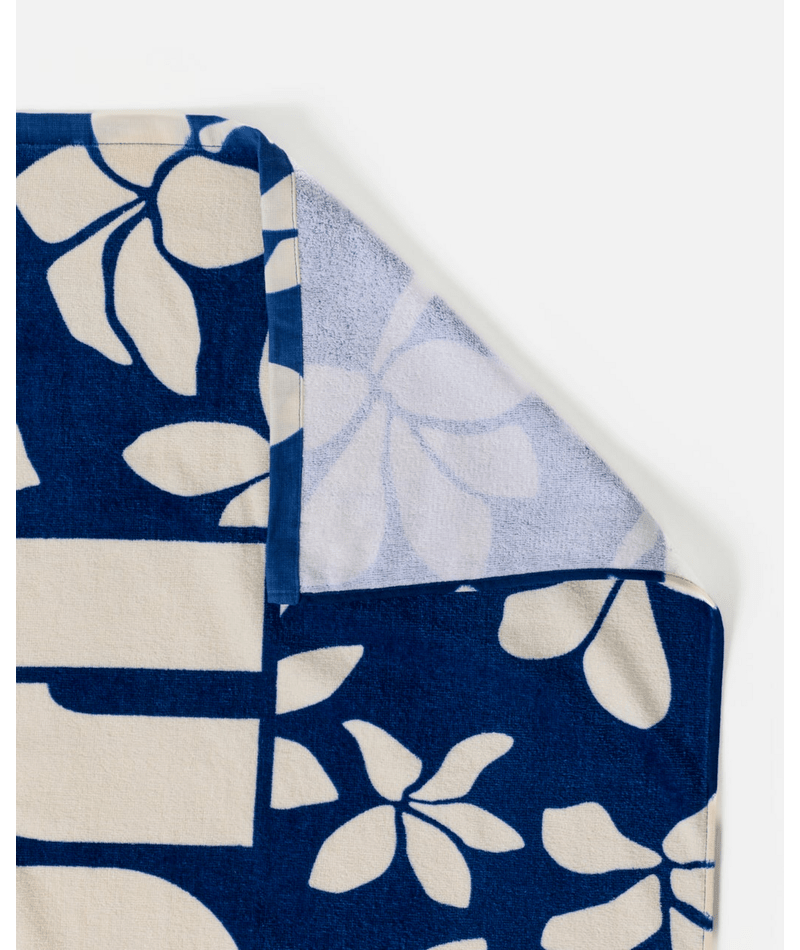 Rip Curl Mixed Towel in Blue/Off White