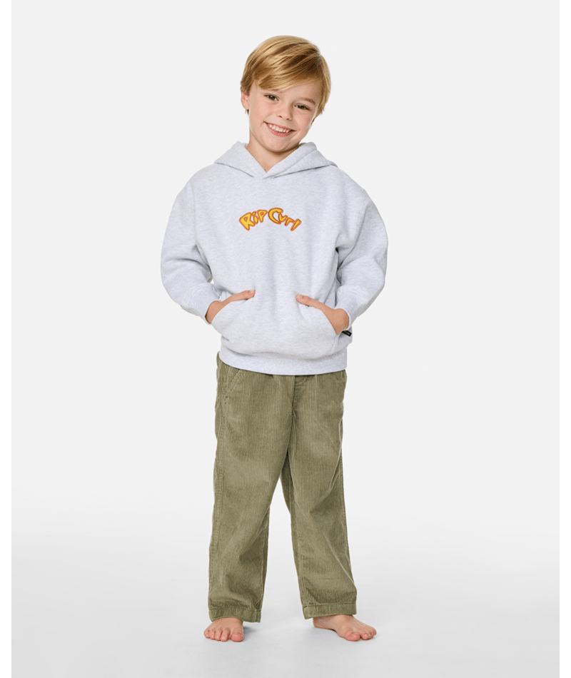 Rip Curl Ride The Wave Hood - Boy in LIGHT GREY HEATHER
