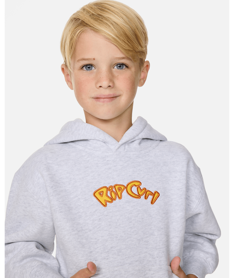 Rip Curl Ride The Wave Hood - Boy in LIGHT GREY HEATHER