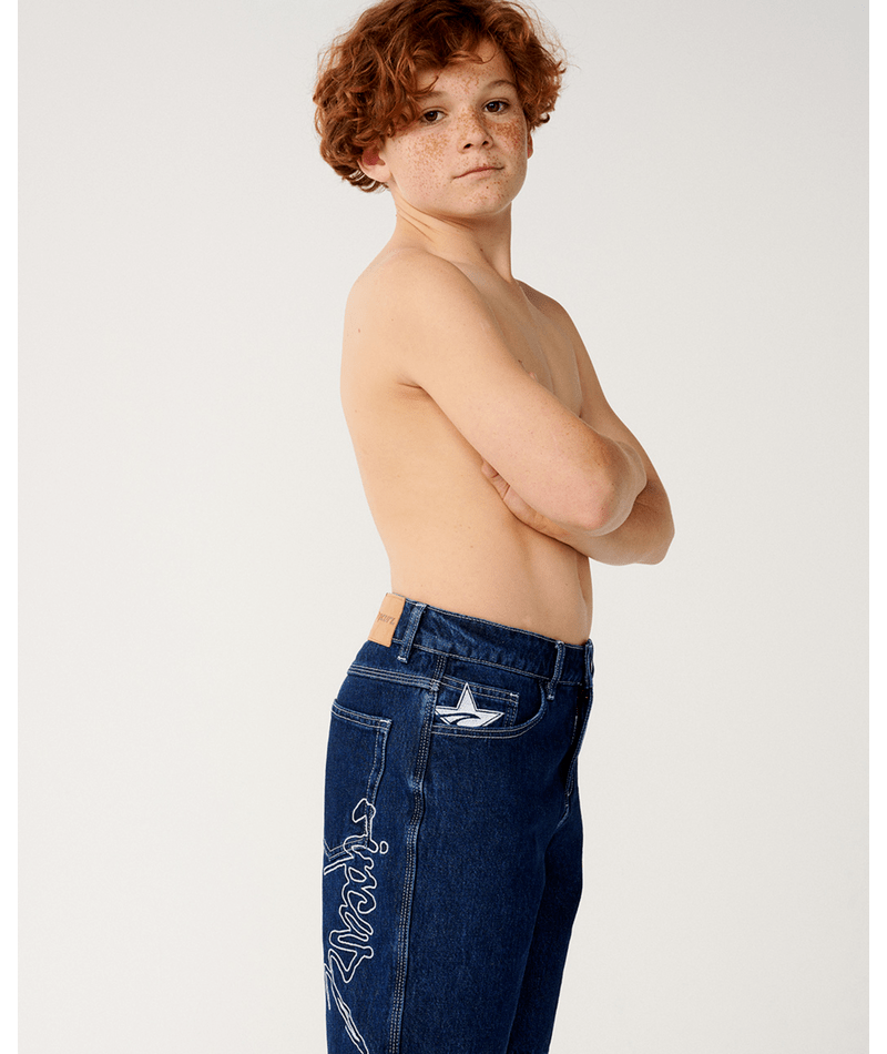 Rip Curl Medina Script Walkshort-Boy in True Indigo