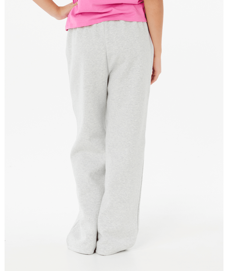 Rip Curl Surf Puff Wide Leg T Pant-Girl in LIGHT GREY MARLE