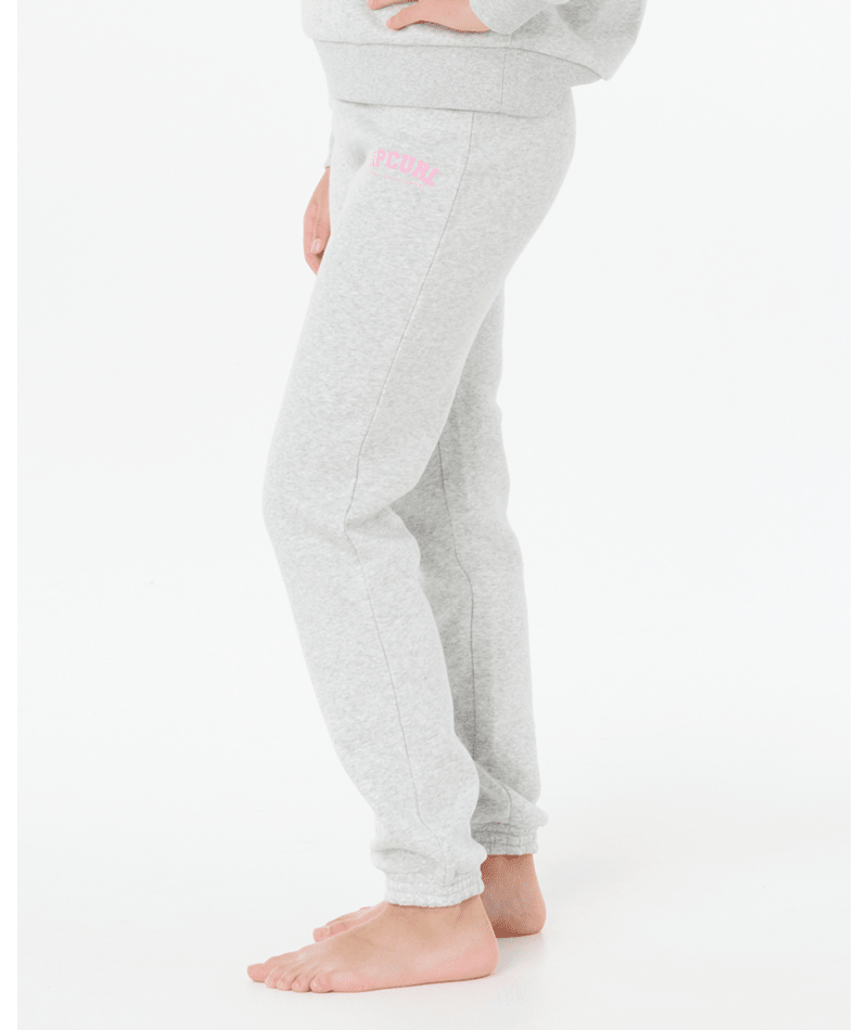 Rip Curl Varsity Track Pant-Girl in LIGHT GREY MARLE