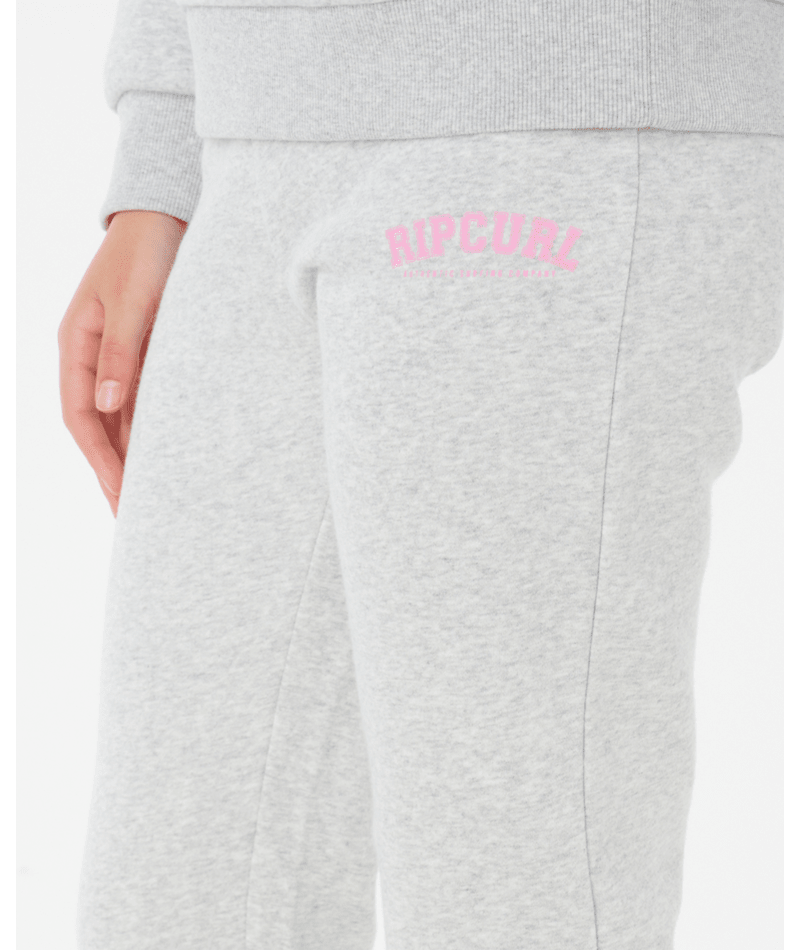 Rip Curl Varsity Track Pant-Girl in LIGHT GREY MARLE