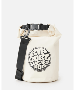 Rip Curl Surf Series 10l Barrel Bag in OFF WHITE/BLACK