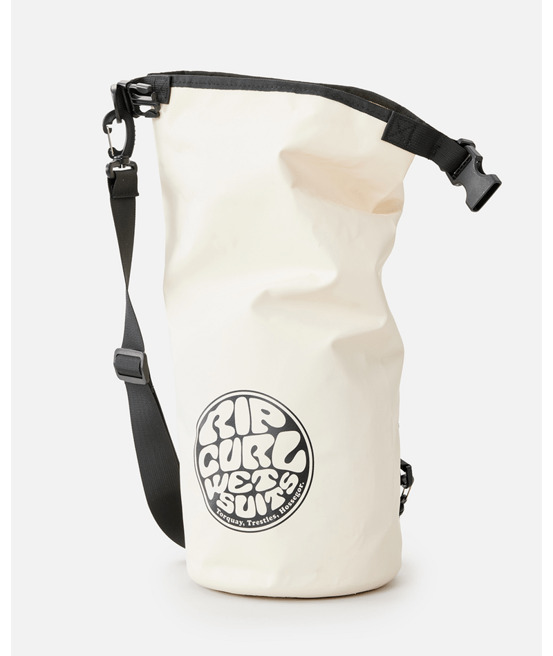 Rip Curl Surf Series 10l Barrel Bag in OFF WHITE/BLACK