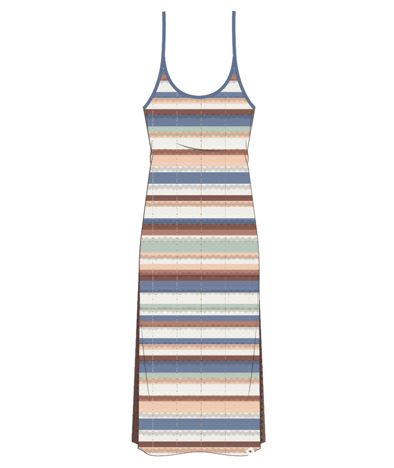 Rip Curl Bobbi Stripe Midi Dress in MULTICO