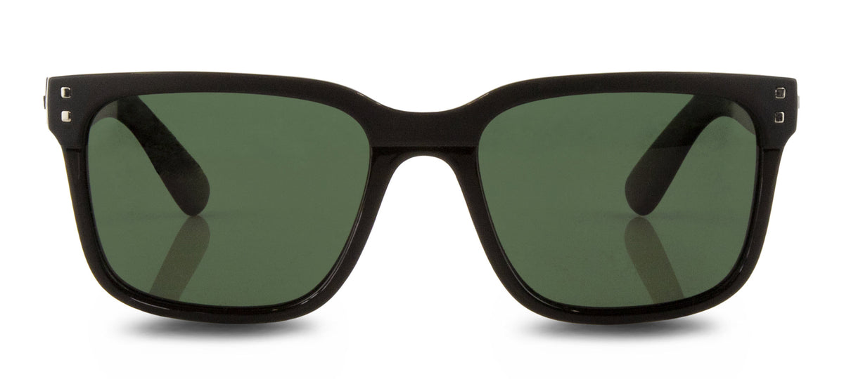 Carve Rivals - Combination Gloss And Matte Black Frame with Green Polarized Lens in Single