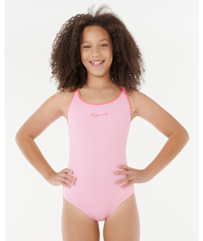 Rip Curl Premium Rib One Piece - Girl in WATERMELON
