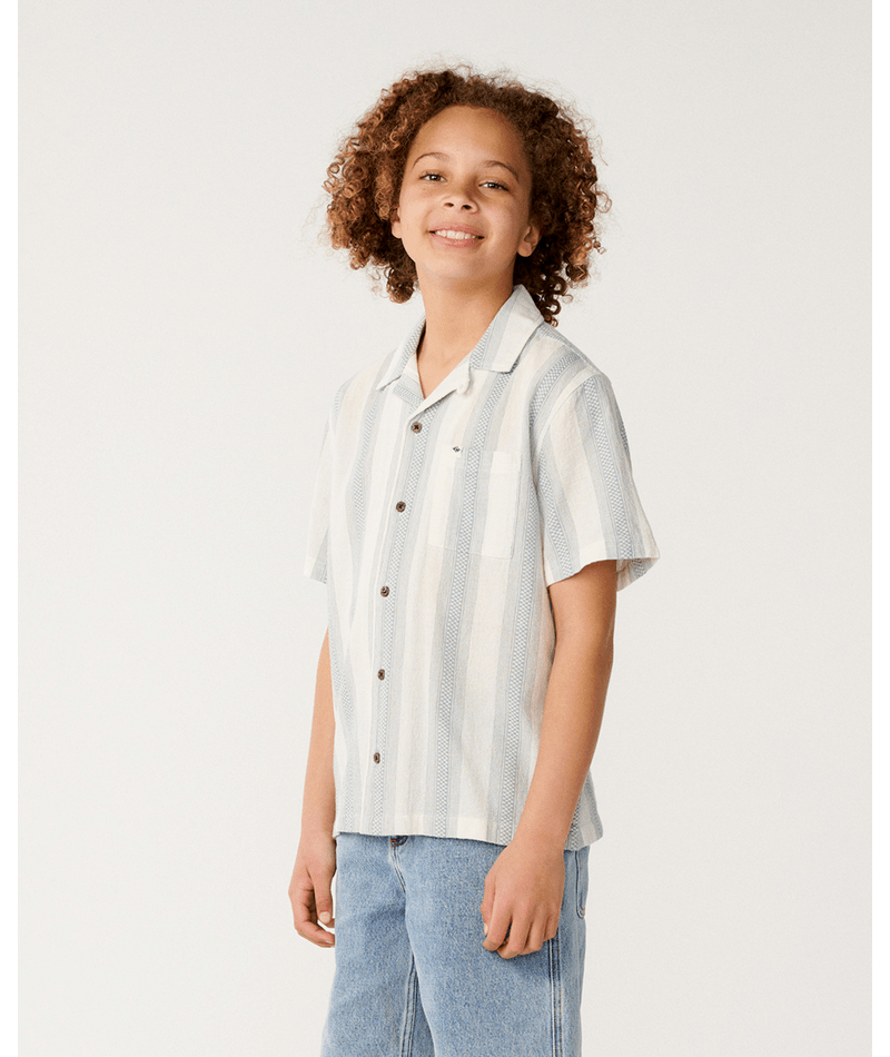 Rip Curl Classic Surf Weaver S/S Shirt- in BONE