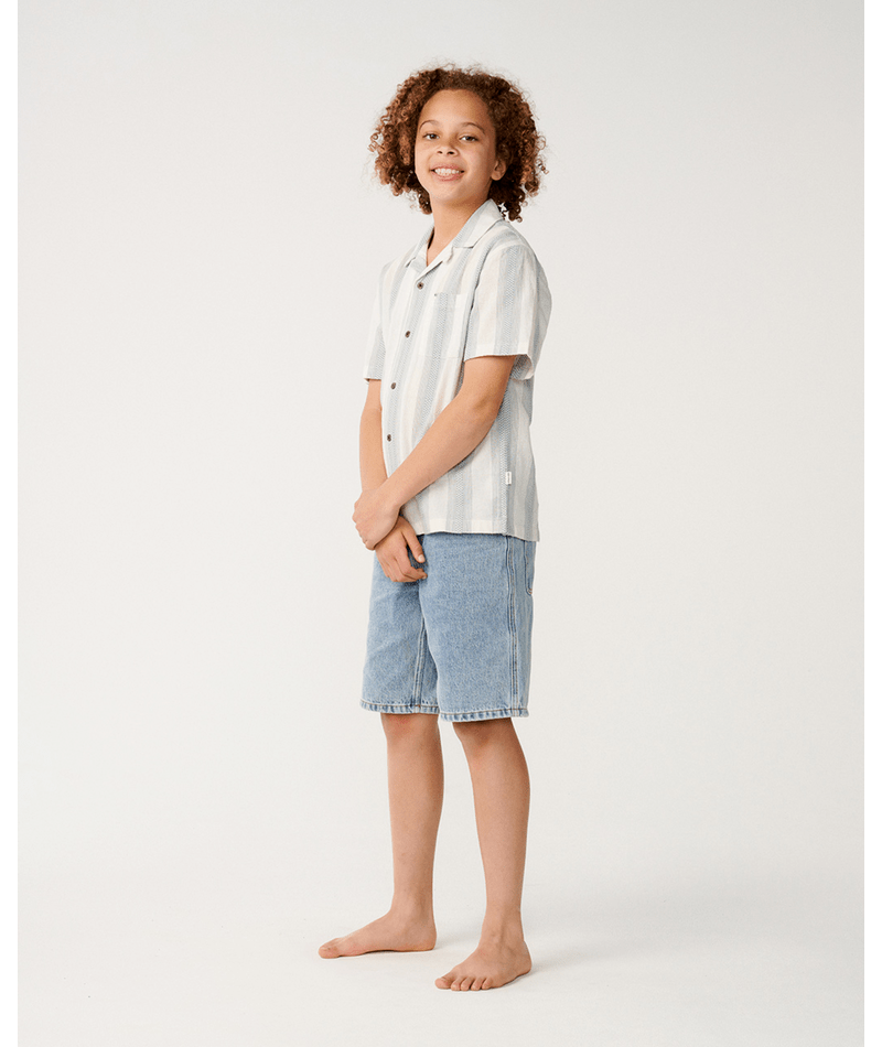 Rip Curl Classic Surf Weaver S/S Shirt- in BONE