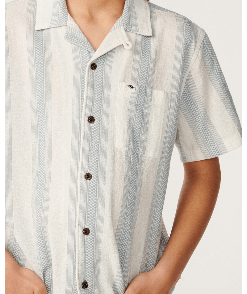 Rip Curl Classic Surf Weaver S/S Shirt- in BONE