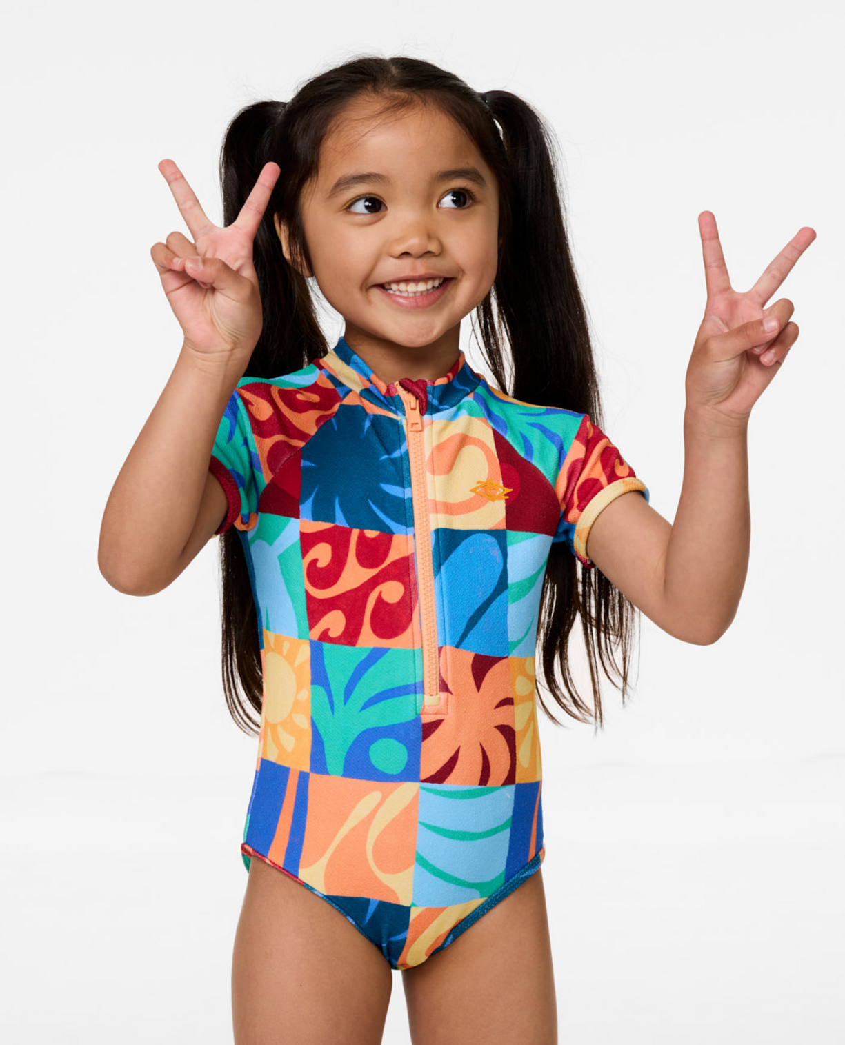 Rip Curl Aots Ty Ss Suit-Girl in MULTI