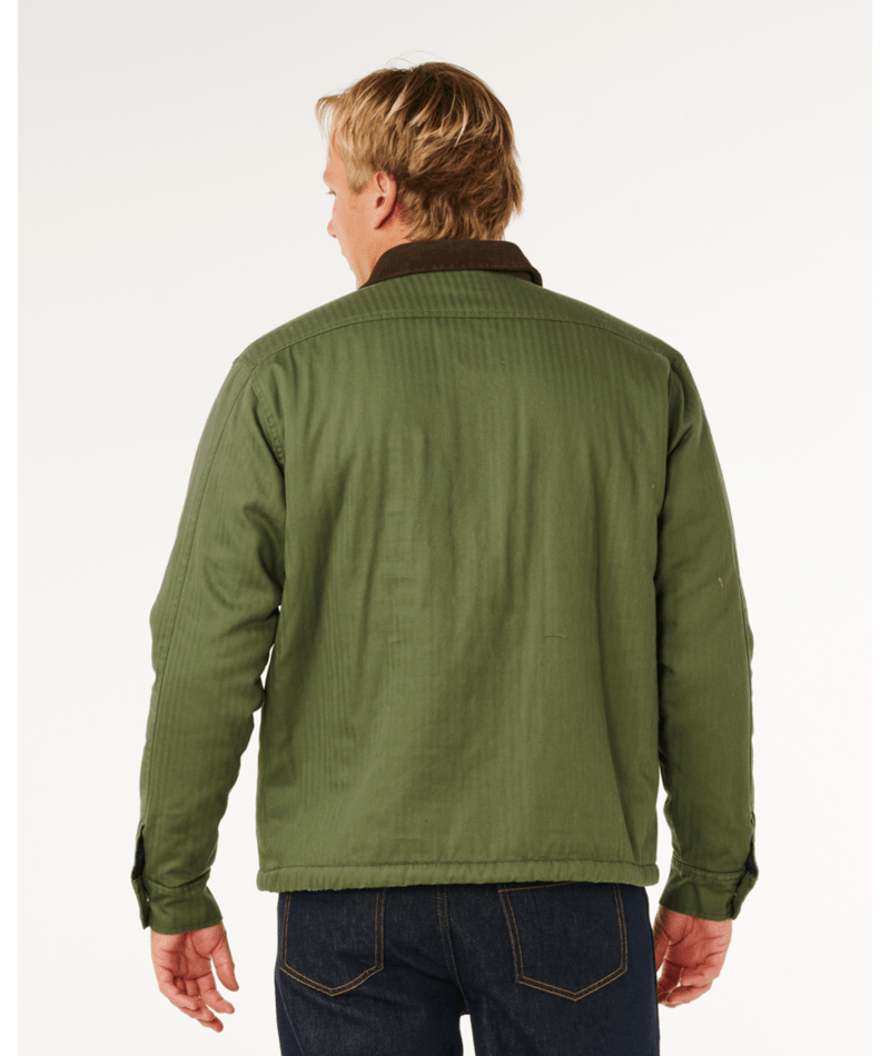 Rip Curl Premium Surf Sherpa Jkt in DARK OLIVE