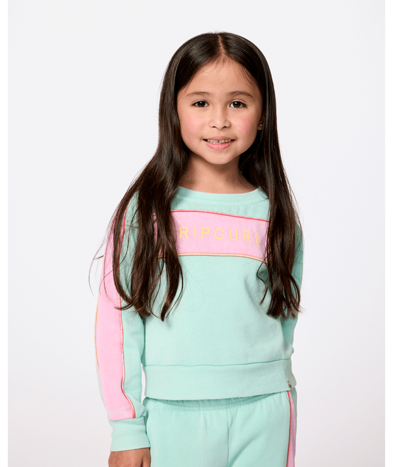 Rip Curl Surf Revival Crew - Girl in LIGHT AQUA