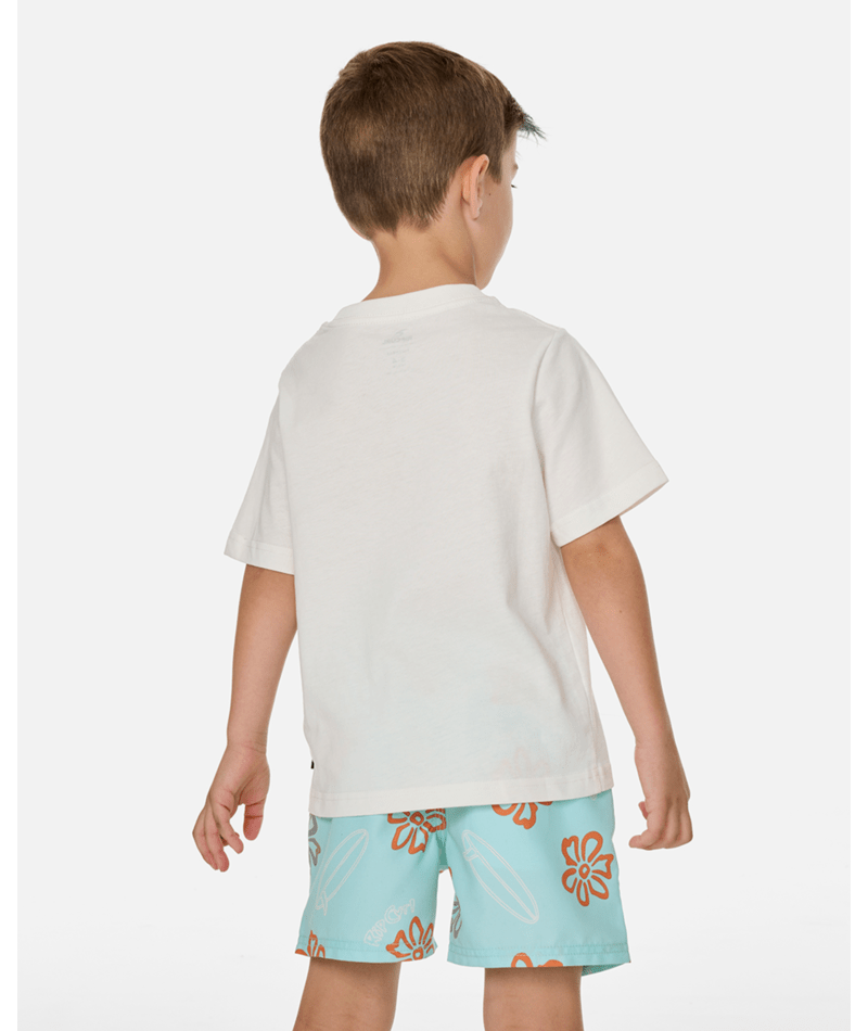 Rip Curl Ride The Wave Logo Tee - Boy in BONE