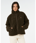 Rip Curl Cala Nights Sherpa Jacket in BLACK OLIVE