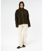 Rip Curl Cala Nights Sherpa Jacket in BLACK OLIVE