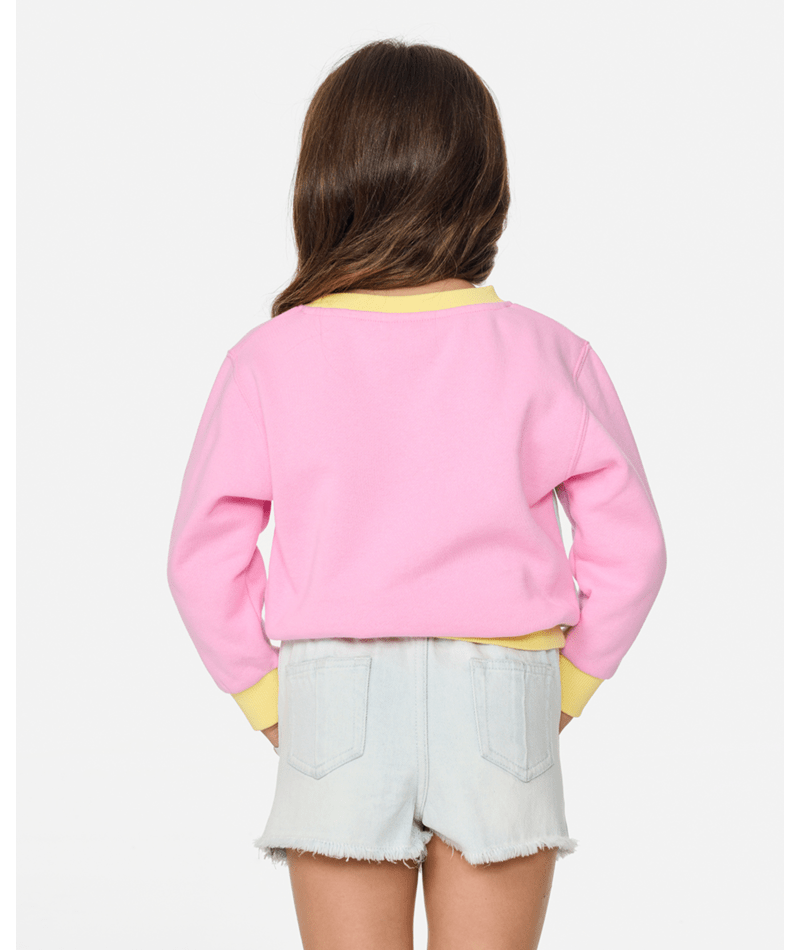 Rip Curl Surf Wave Crew-Girl in PINK