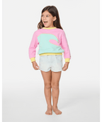 Rip Curl Surf Wave Crew-Girl in PINK