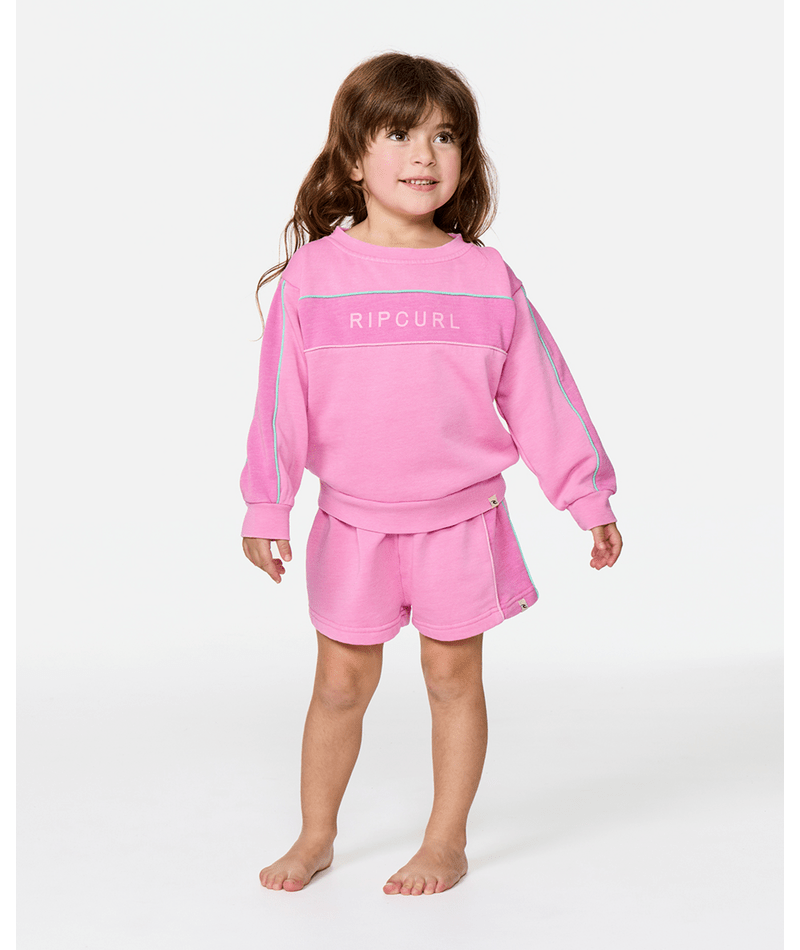Rip Curl Surf Revival Crew - Girl in CLOUD PINK
