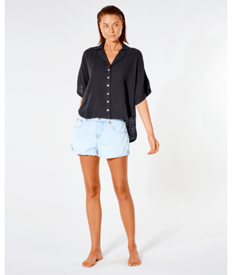 Rip Curl Premium Surf S/S Shirt in BLACK