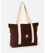 Rip Curl Mixed Logo 25l Tote in Brown/Off White