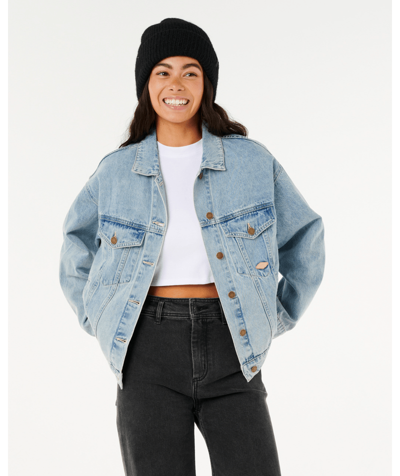 Rip Curl Cruisin Denim Jacket in VINTAGE BLUE