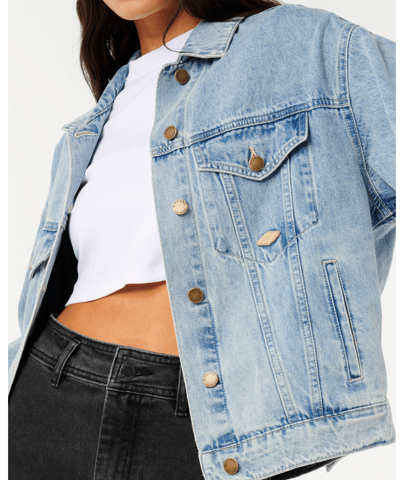 Rip Curl Cruisin Denim Jacket in VINTAGE BLUE