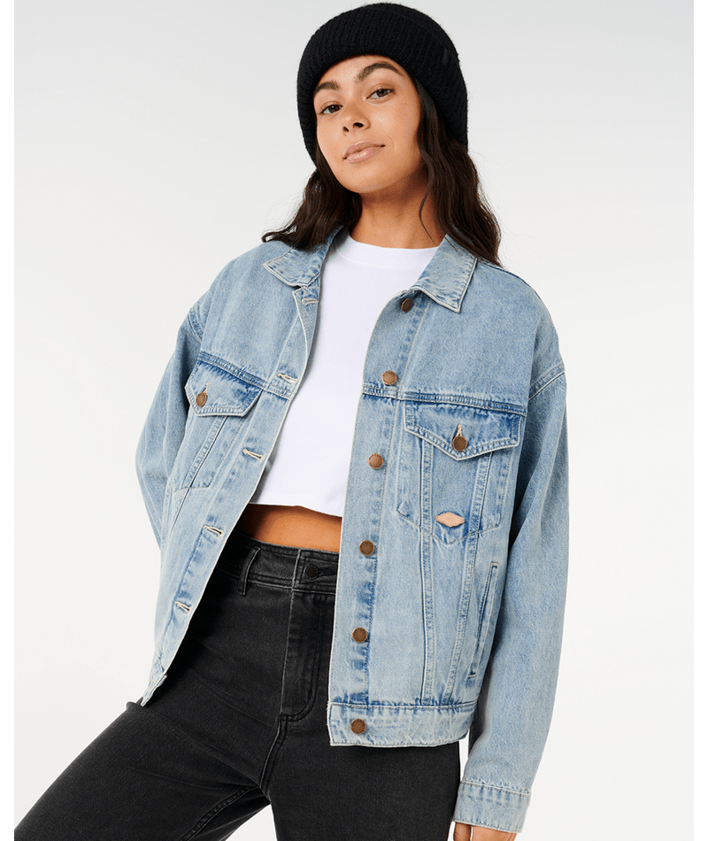 Rip Curl Cruisin Denim Jacket in VINTAGE BLUE