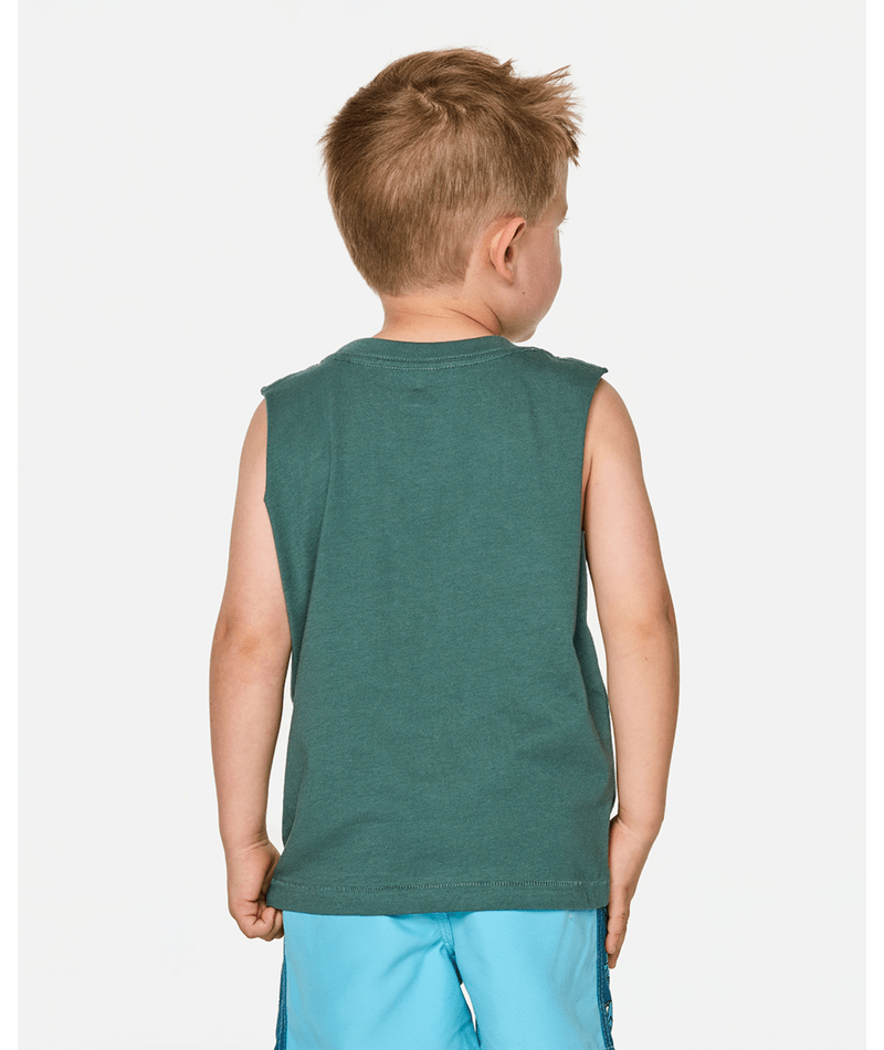 Rip Curl Paddle Out Tank-Boy in MUTED GREEN
