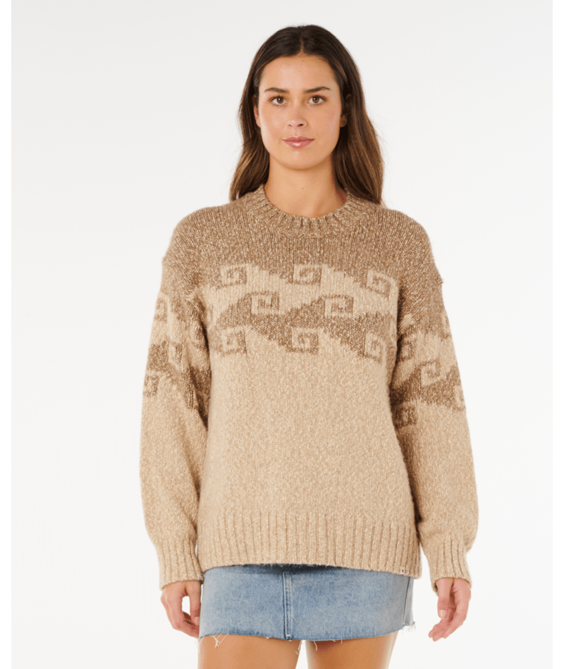 Rip Curl Pacific Coast Sweater in BROWN