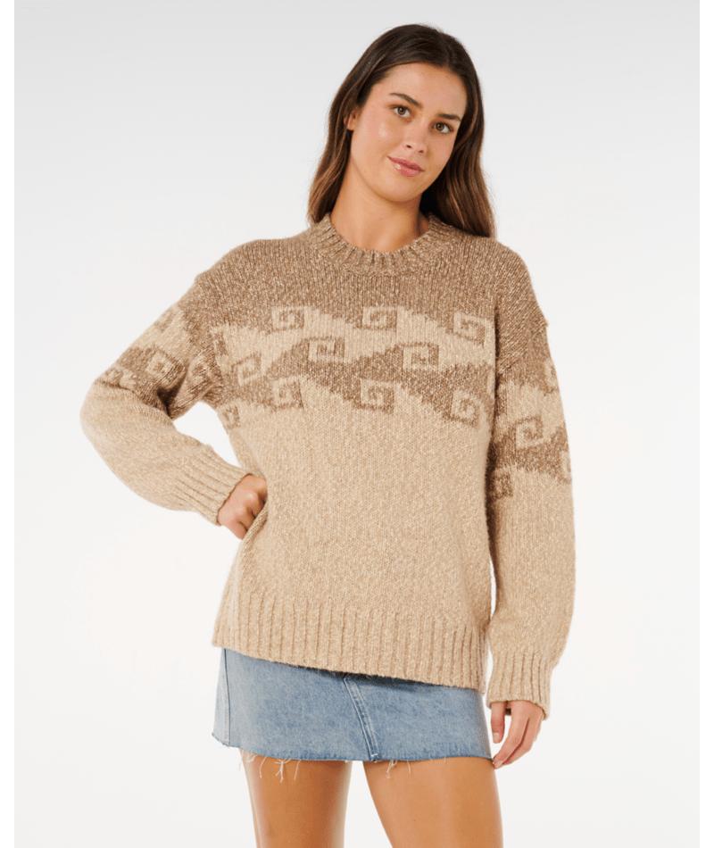 Rip Curl Pacific Coast Sweater in BROWN