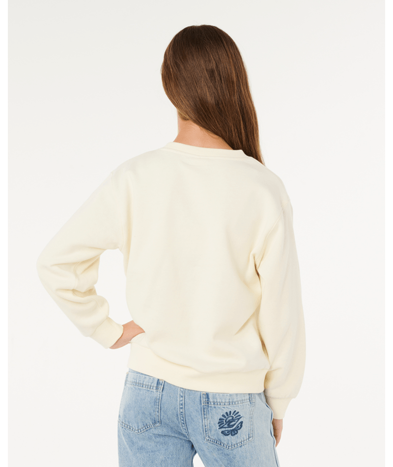 Rip Curl Sunshine Squad Crew-Girl in BONE