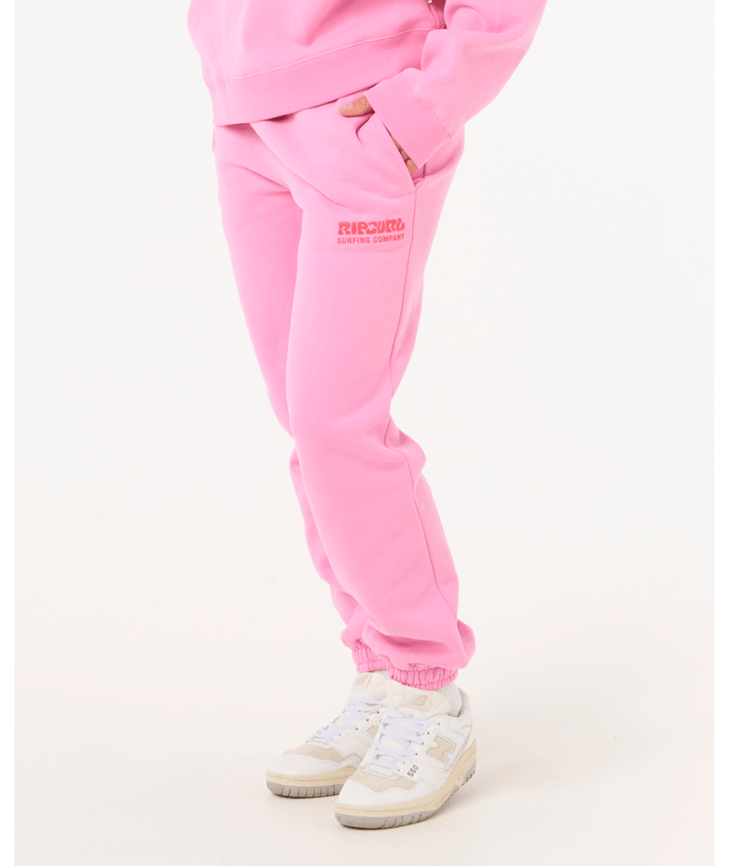 Rip Curl Surf Puff Track Pant in PINK