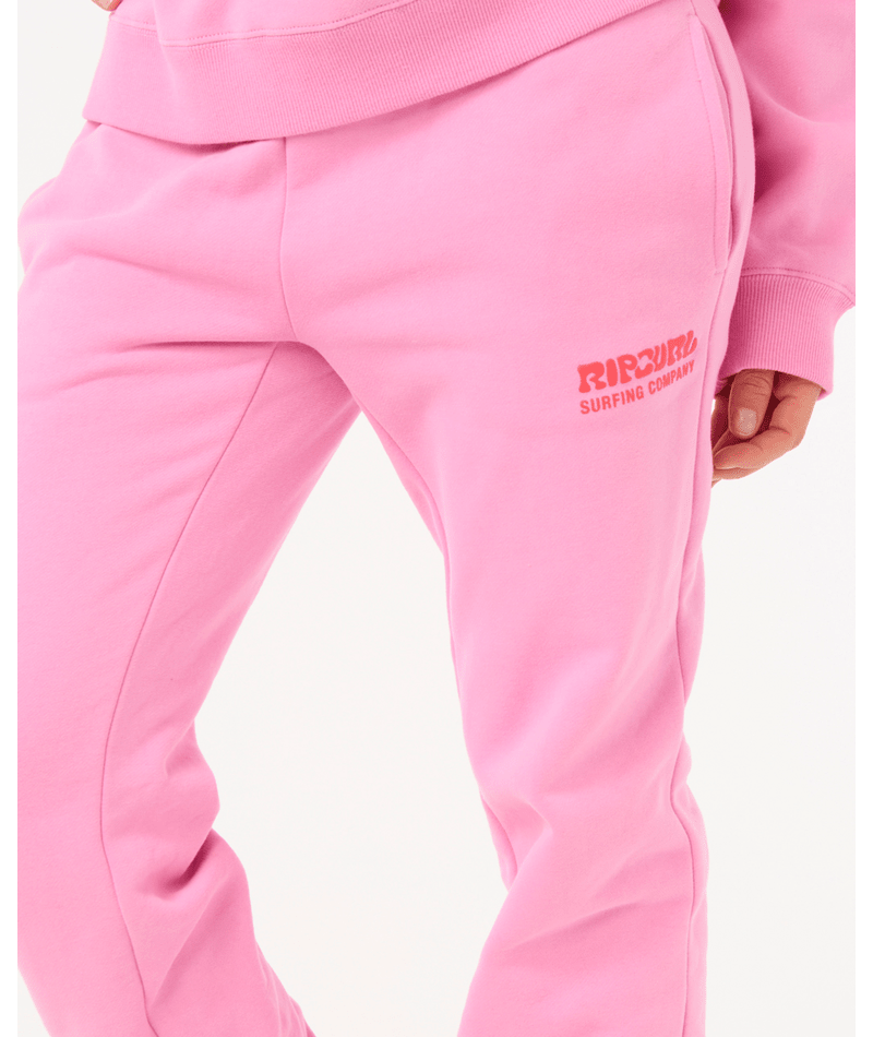 Rip Curl Surf Puff Track Pant in PINK
