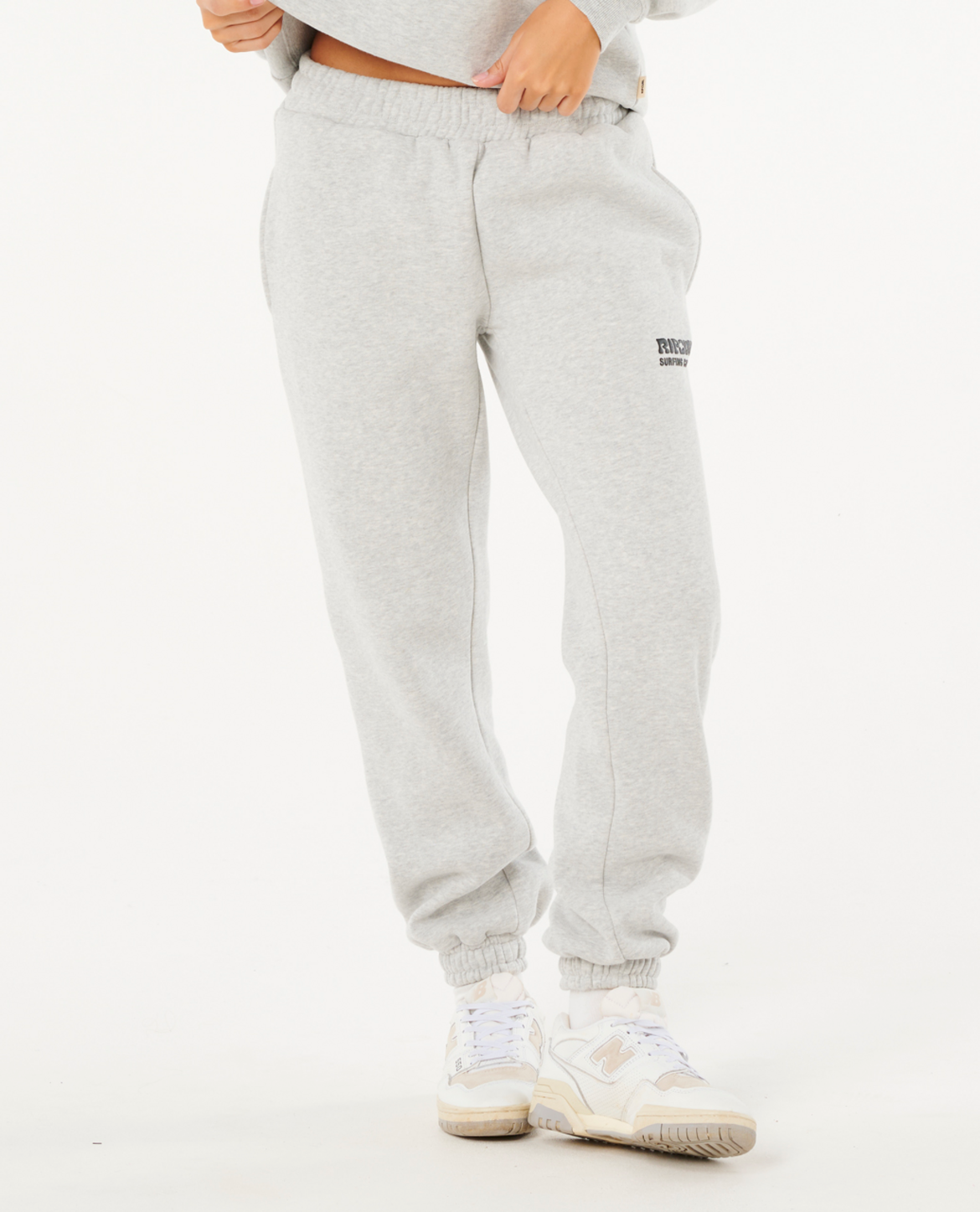 Rip Curl Surf Puff Track Pant in GREY MARLE