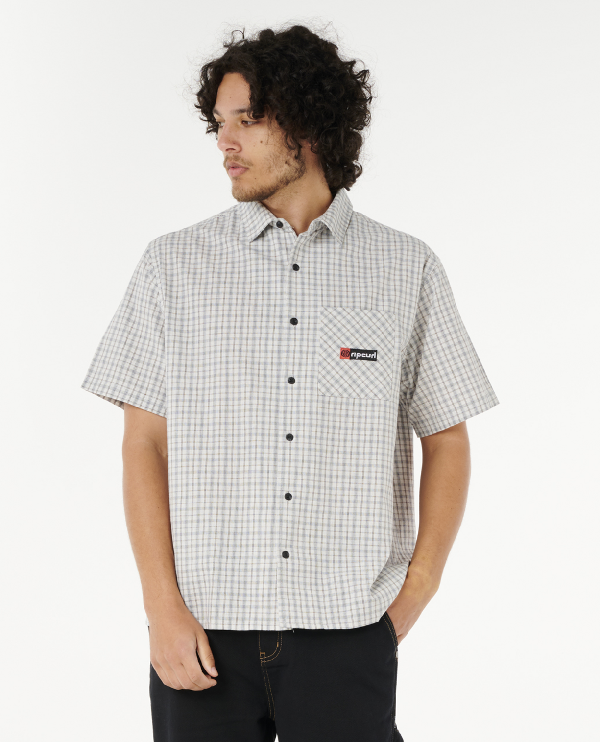 Rip Curl Super Computer S/S Shirt in COOL GREY