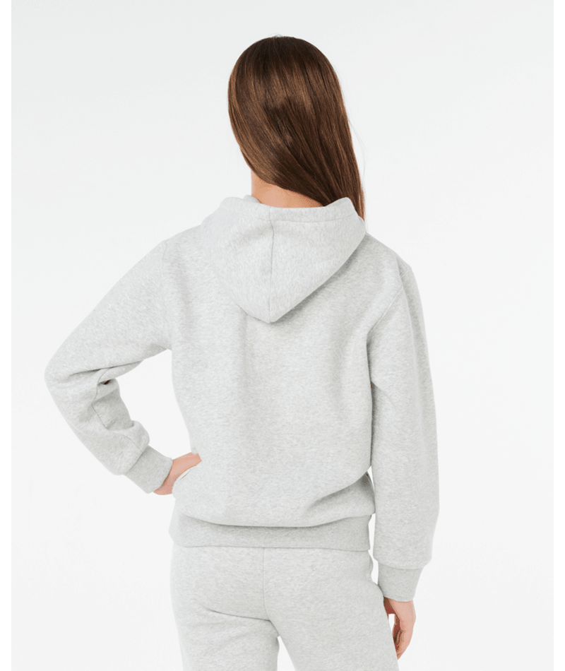 Rip Curl Staple Varsity Hood -Girl in LIGHT GREY MARLE