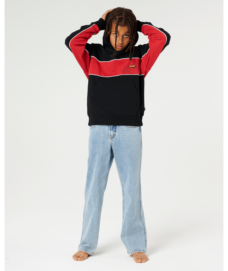 Rip Curl Panel Beater Fleece-Boy in BLACK