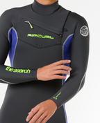 Rip Curl Mens Dawn Patrol 3/2 Chest Zip Wetsuit in Wild Berry