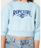 Rip Curl Tropical Cropped Crew - Girl in SKY BLUE