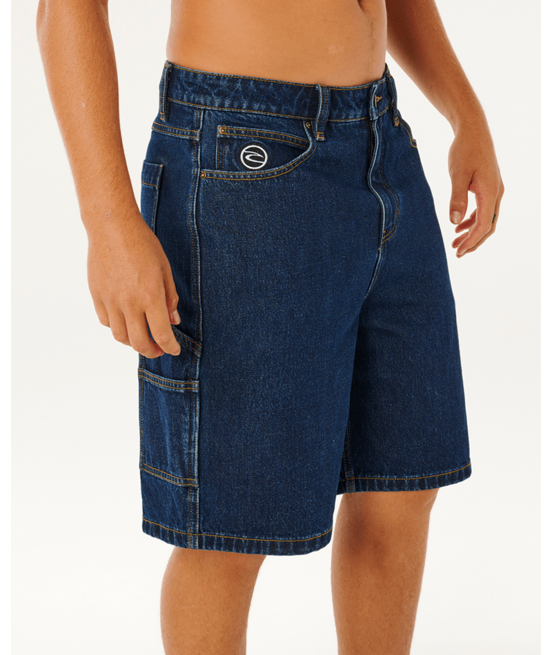 Rip Curl Nu Dose Denim Walkshort in True Indigo