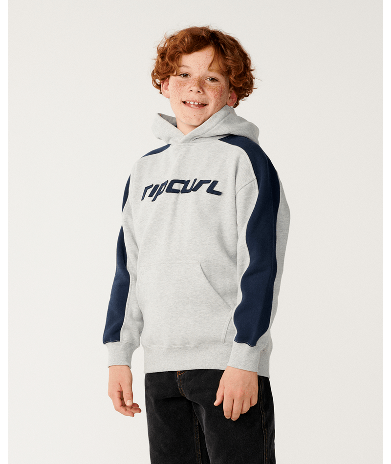 Rip Curl Archive Panel Hood-Boy in GREY MARLE