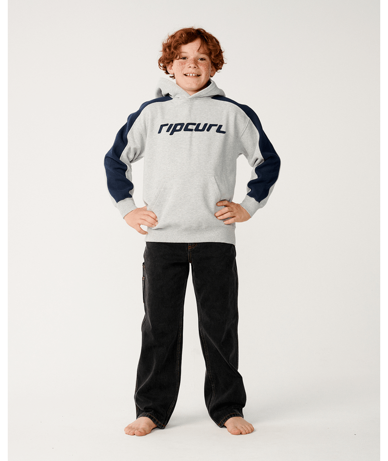 Rip Curl Archive Panel Hood-Boy in GREY MARLE