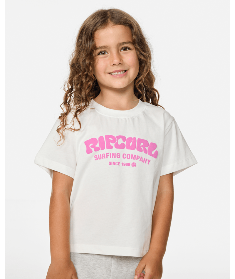 Rip Curl Surf Puff Standard Tee -Girl in BONE