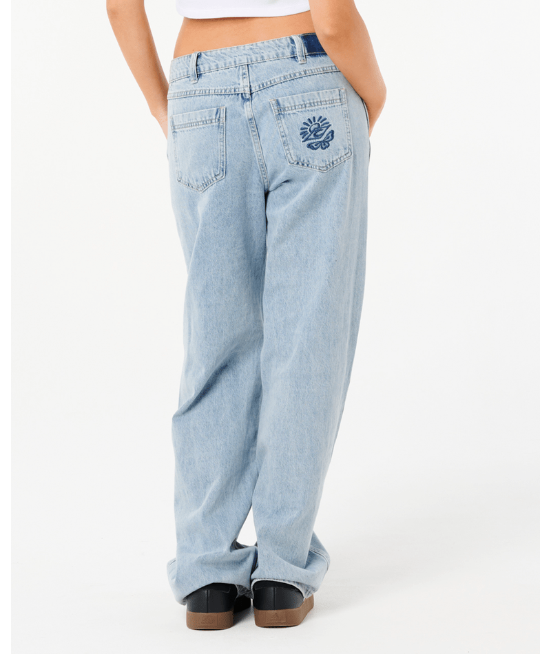 Rip Curl Aggie Relaxed Jeans in VINTAGE BLUE